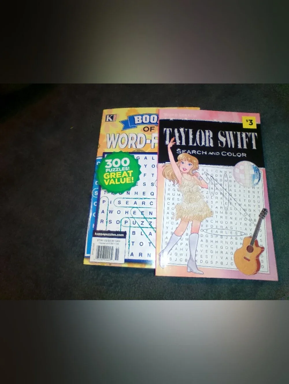 Bundle Taylor Swift Puzzle Book - Pink & Yellow Cover